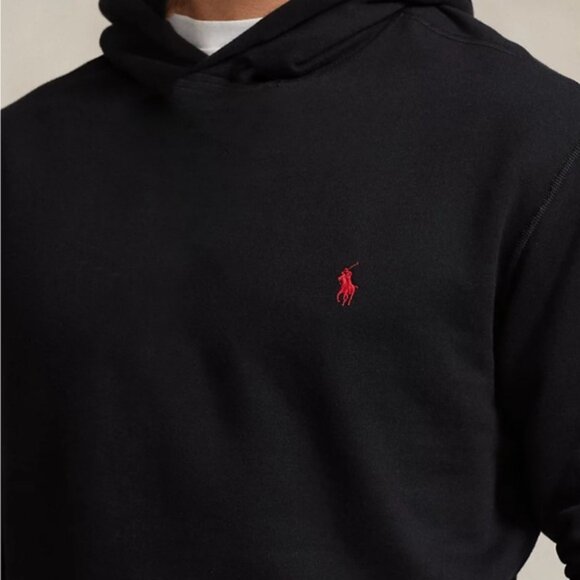 NWT POLO Ralph Lauren Black Hoodie Red Pony - Picture 2 of 6
